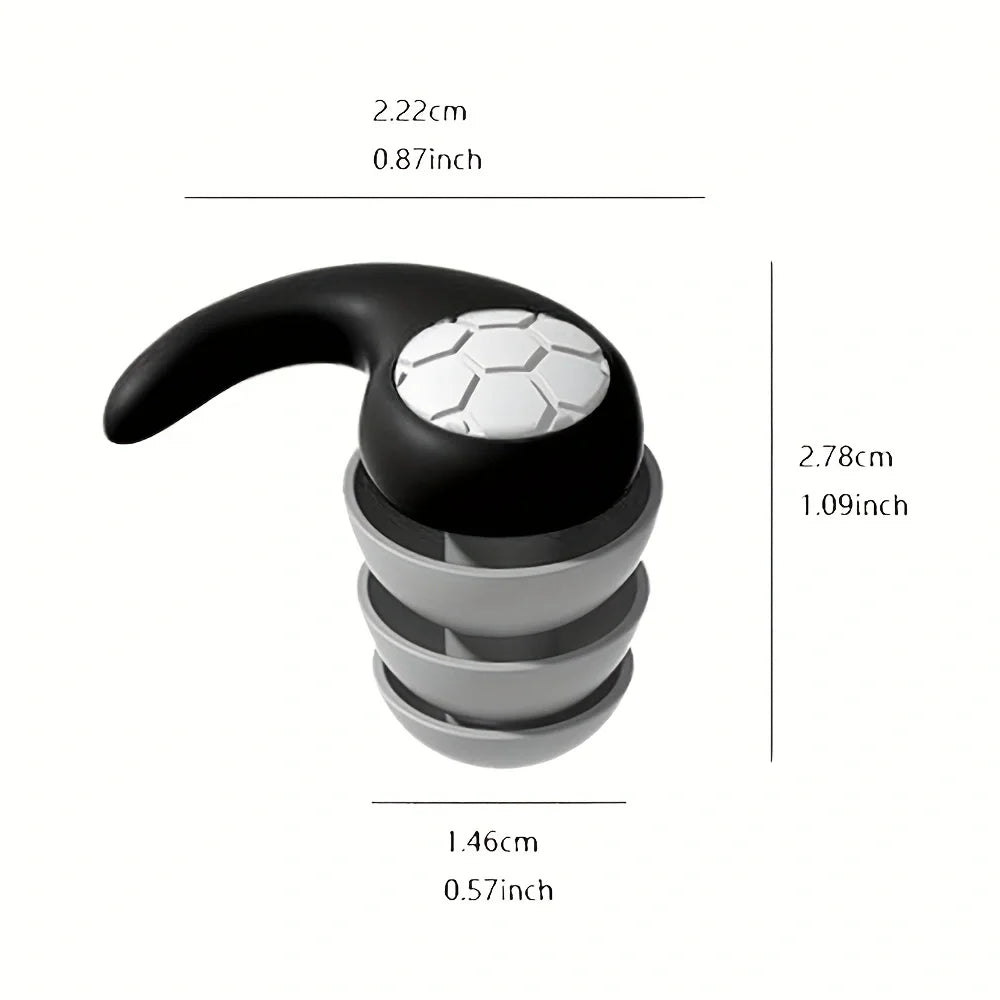 Earplug 3-layer silicone design close-up