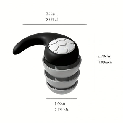 Earplug 3-layer silicone design close-up